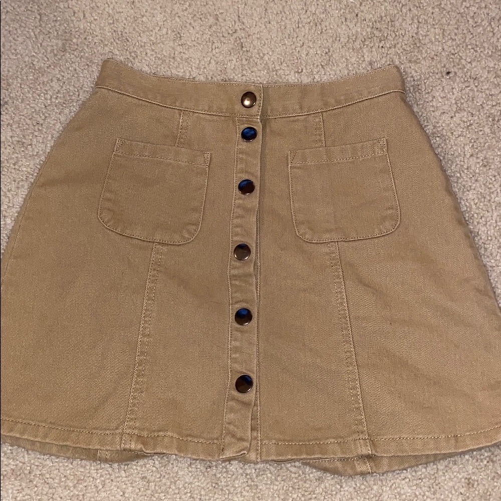 button up skirt